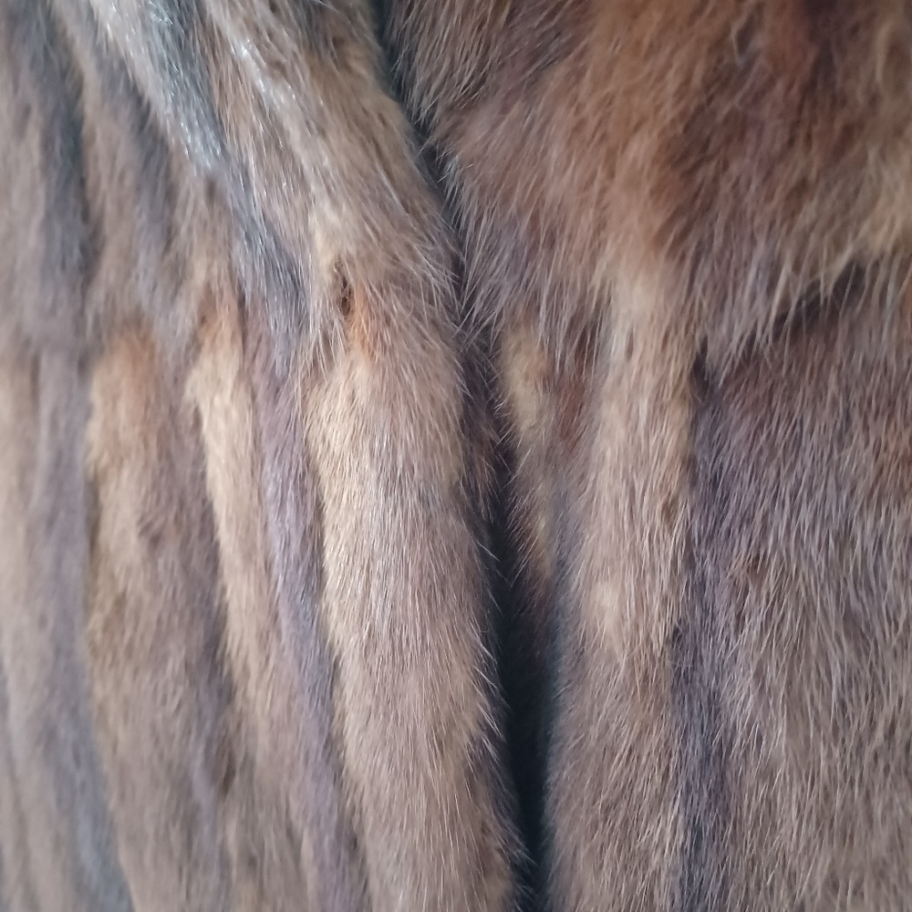 Vogue genuine real mink 💯 jacket coat was in breathable bag 60 vintage mob - Picture 4 of 5